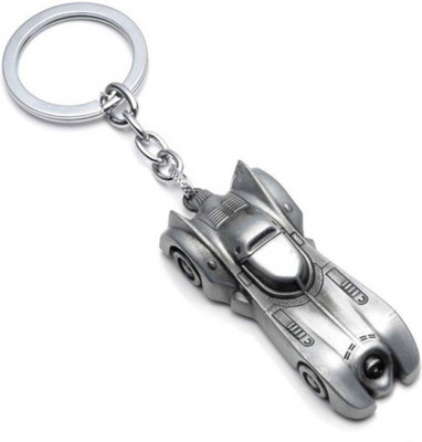 

NeoTask Superhero Batman Car Silver Metal Key Chain