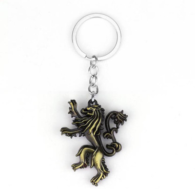 

NeoTask Game of Thrones Family crest House Lannister Gold Metal Key Chain