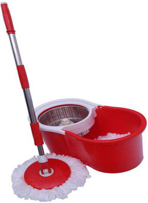 

Blue Birds Magic 360 Degree Cleaning Spin with 2 Microfibres Wet & Dry Mop (Multicolor) Mop Set