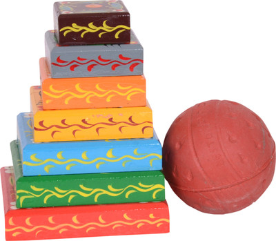 

Desi Toys Seven Stone, Lagori game(Multicolor)