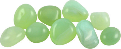 

estore 100 Gm 100% Natural Green Onyx Tumble Stone Crystal Healing Gemstone for remove negative emotions,unhappiness and botherness Decorative Showpiece - 2 cm(Stoneware, Green)