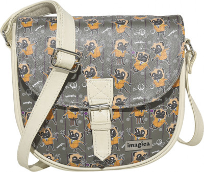 

Imagica Women Casual White PU Sling Bag