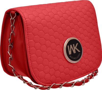 

Tap Fashion Women Evening/Party Red PU Sling Bag