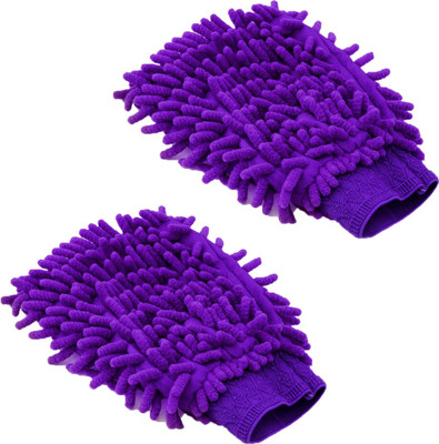 

Stealodeal Microfiber, Polyester Vehicle Washing Hand Glove(Pack Of 2)