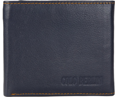 

Colo Berlin Men Blue Genuine Leather Wallet(8 Card Slots)