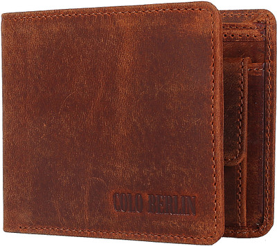 

Colo Berlin Men Brown Genuine Leather Wallet(3 Card Slots)