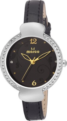 MARCO jewel mr-lr003-blkgold-blk Analog Watch  - For Women   Watches  (Marco)