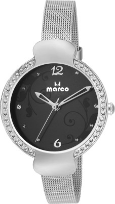 MARCO jewel mr-lr003-black-ch Analog Watch  - For Women   Watches  (Marco)