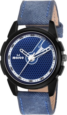 MARCO elite mr-gr123-blu-denim blue Analog Watch  - For Men   Watches  (Marco)