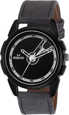 MARCO elite mr-gr123-blk-denim grey Analog Watch  - For Men   Watches  (Marco)