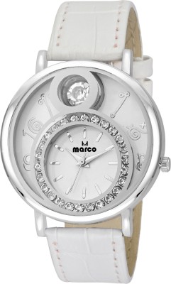 MARCO dazzling mr-lr-pearl001-white Analog Watch  - For Women   Watches  (Marco)