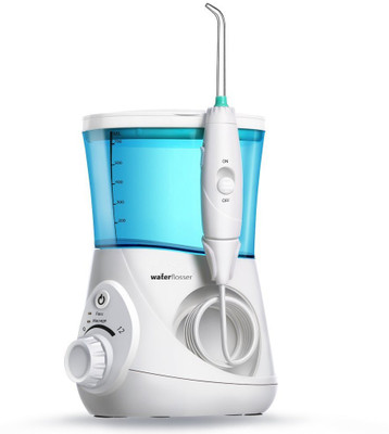 

Maxbell 1200 Pulses/Minute Frequency Tooth Irrigator Electric Dental OralCare Automatic On/Off (9 Different Tips) Water Flosser(Corded for Faucet)