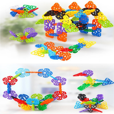 

Toys Bhoomi Interlocking Geometry Snowflakes Arts & Crafts Blocks Learning Toy - 230 Pieces