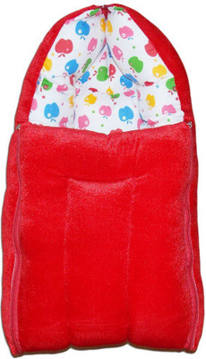 Dolphin52 VELVET DOLPHIN52- VELVET BABY CARRY BED BABY BED(Fabric, Red)