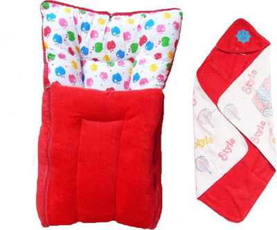 

Dolphin52 VELVET BABY BED WITH BABY BLANKET(Red)