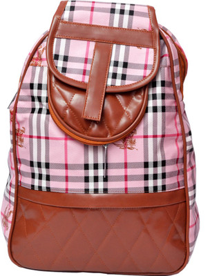 

Luxminet College Casual burberry shade for girls 3 L Backpack(Pink)