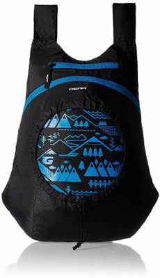 

eShop24x7 GEAR Blue Casual Foldable Potli College School 12.8 L Backpack(Black, Blue)