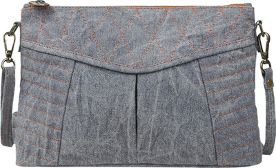 

Angesbags Anges Canvas Creary Grey Shoulder Bag(Grey, 5 inch)