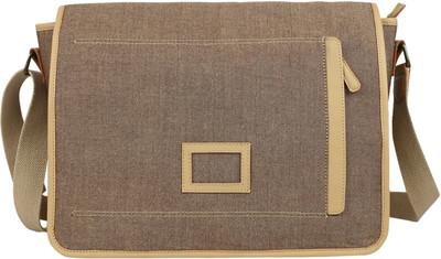 

Angesbags Anges Canvas Oran Sling Shoulder Bag(Brown, 5 inch)