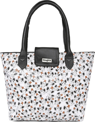 

Imagica Allover Tubbby Character Printed Tote Bag Messenger Bag(Black, 11 L)