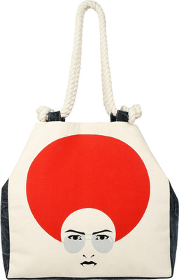 

Angesbags Anges Canvas Ostrica Tote Shoulder Bag(White, 5 inch)