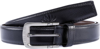 

ABLOOM Men Formal Black Synthetic Reversible Belt