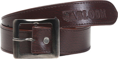 

ABLOOM Men Brown Synthetic Belt, Dark brown