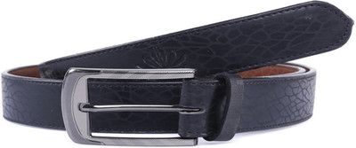 

ABLOOM Men Formal Black Synthetic Reversible Belt