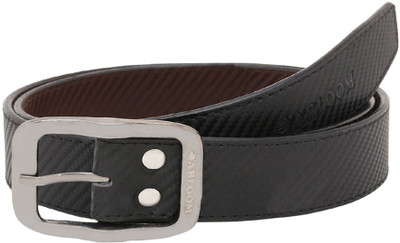 

ABLOOM Men Formal Black Synthetic Reversible Belt