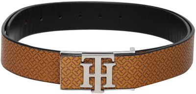 

Tommy Hilfiger Men Belt, Brown itching /black milled