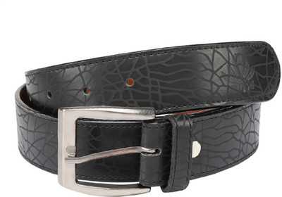 ABLOOM Men Formal Black Synthetic Reversible Belt
