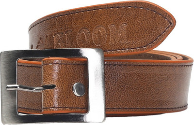 

ABLOOM Men Formal Brown Synthetic Reversible Belt