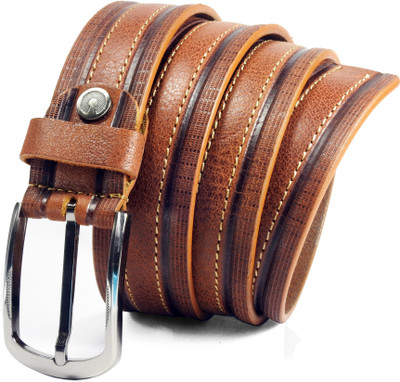 

Vogard Men Party Tan Genuine Leather Belt