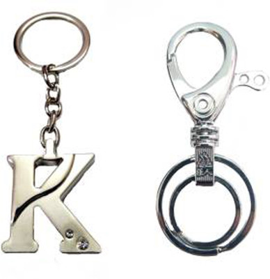 

MGP Fashion Alphabets with metallic silver locking key chain 27 Locking Key Chain(Multicolor)