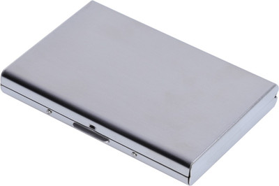 

Stealodeal Silver Metal Waterproof Business Atm 6 Card Holder(Set of 1, Silver)