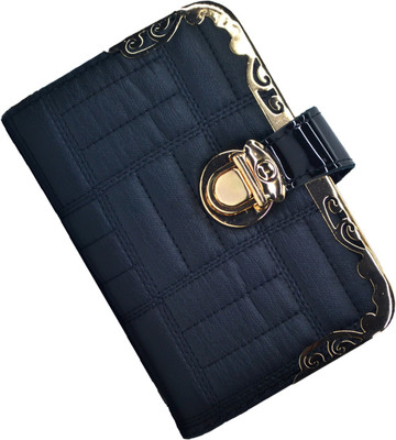 

Netboys Women Black Artificial Leather Wallet(4 Card Slots)