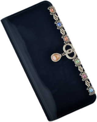 

Netboys Women Black Artificial Leather Wallet(4 Card Slots)