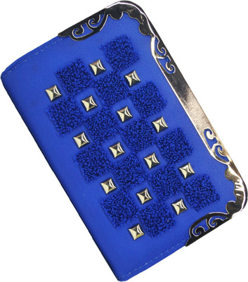 

Netboys Women Blue Artificial Leather Wallet(4 Card Slots)