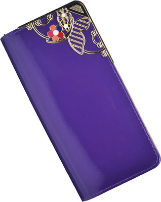 

Netboys Women Purple Artificial Leather Wallet(4 Card Slots)