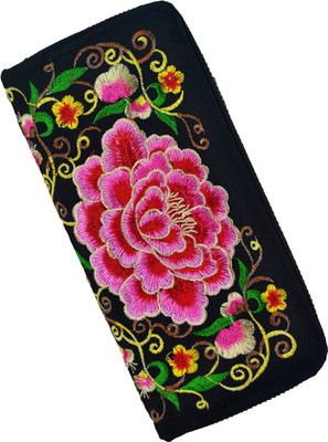 

Netboys Women Black Artificial Leather Wallet(4 Card Slots)