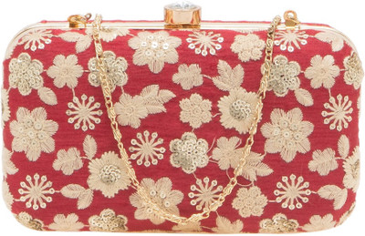 

Tarusa Casual Maroon Clutch