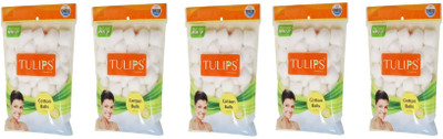 

Tulips 50 White Cotton Balls in a Ziplock Bag (pack of 5)(50 Units)