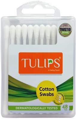 

Tulips Travel Case Cotton Buds 48 Tips-24 Stems in Each Pack (Pack of 12)(Pack of 24)