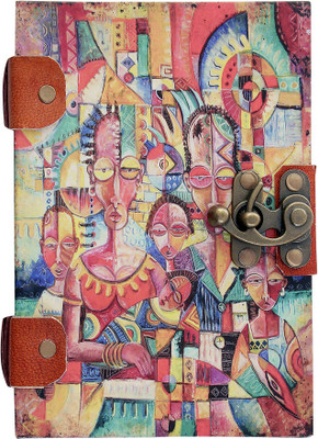 

Craft Play A5 Diary(Handmade Diary With Lock, Multicolor)