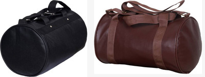 

Topware Combo Stunning Gym Bag(Brown, Black), Black;brown