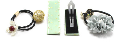 

SPHYRO HAIR STYLING COMBO : 2 FANCY BOWS AND A PAIR OF PINS Hair Accessory Set(Multicolor)