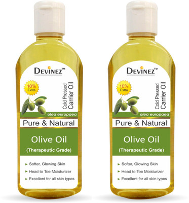 

Devinez Olive - Virgin Oil, 100% Pure, Natural, Undiluted, Therapeutic Grade, Cold Pressed For Hair, Skin , Nails Eyebrows & Eyelashes Hair Oil(110 ml)