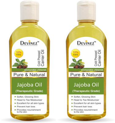 

Devinez Jajoba Oil, 100% Pure, Natural, Undiluted, Therapeutic Grade Coldpressed Oil For Hair & Skin Care Hair Oil(110 ml)