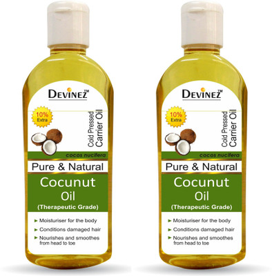 

Devinez Coconut Oil, 100% Pure, Natural, Undiluted, Therapeutic Grade Coldpressed Oil For Hair & Skin Care Hair Oil(110 ml)