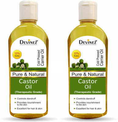 

Devinez Castor Oil, 100% Pure, Natural, Undiluted, Therapeutic Grade Coldpressed Oil For Hair & Skin Care Hair Oil(110 ml)